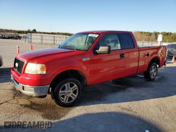 2005 Ford F-150 XLT with VIN 1FTPX12565FB76290, listed as a Copart auction lot 46956185 with 0 mi miles and Clean Title. Bid and sale history available at carsss.com. Image 1.