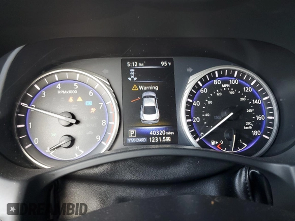 2018 Infiniti Q60 Sport with VIN JN1EV7EK5JM341935, listed as a Copart auction lot 71066014 with 40,320 mi miles and Salvage Title. Bid and sale history available at DreamBid. Image 9.