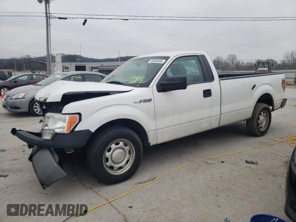 2013 Ford F-150 XL with VIN 1FTNF1CF3DKD51179, listed as a Copart auction lot 43833495 with 209,552 mi miles and Salvage Title. Bid and sale history available at carsss.com. Image 1.