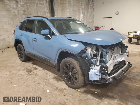 2024 Toyota RAV4 Hybrid SE with VIN 2T3T6RFVXRW064008, listed as a Copart auction lot 55734465 with 13,655 mi miles and Salvage title. Bid and sale history available at DreamBid. Image 4.