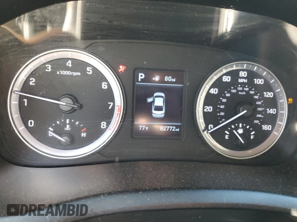 2019 Hyundai Sonata SE with VIN 5NPE24AF9KH795288, listed as a Copart auction lot 50365985 with 82,772 mi miles and Salvage Title. Bid and sale history available at carsss.com. Image 9.