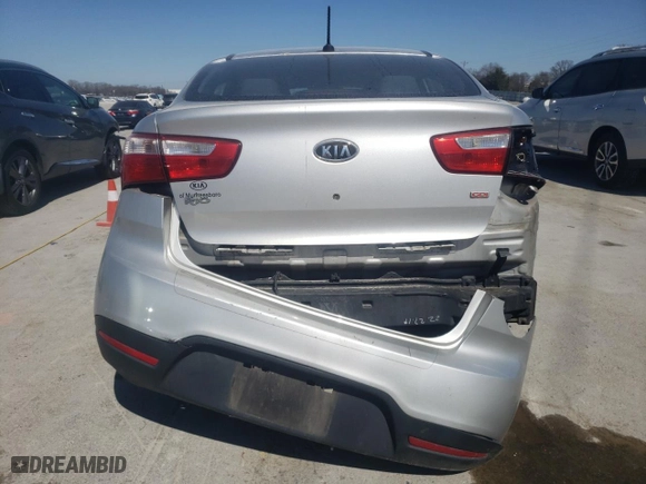 2013 Kia Rio LX with VIN KNADM4A39D6128579, listed as a Copart auction lot 48293275 with 208,035 mi miles and Salvage Title. Bid and sale history available at carsss.com. Image 6.