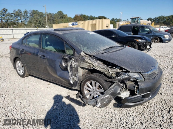 2012 Honda Civic EX-L with VIN 19XFB2F94CE048523, listed as a Copart auction lot 77019404 with 210,391 mi miles and Salvage Title. Bid and sale history available at DreamBid. Image 4.