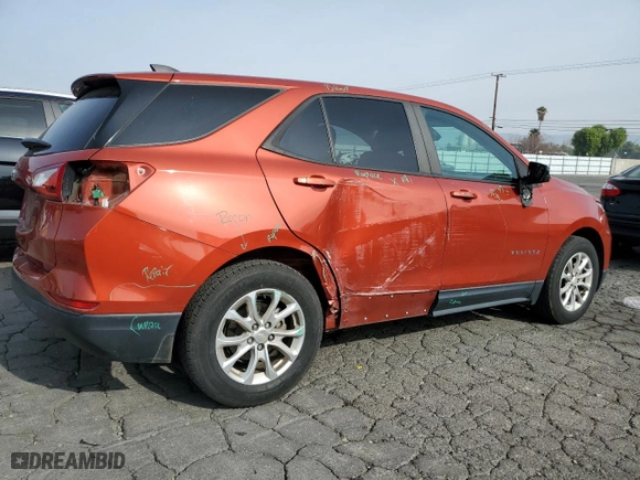 2020 Chevrolet Equinox LS with VIN 2GNAXHEV7L6197285, listed as a Copart auction lot 43445515 with 84,314 mi miles and Salvage Title. Bid and sale history available at carsss.com. Image 3.