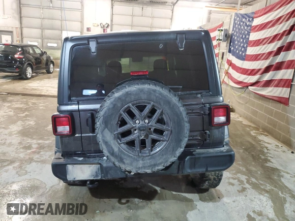 2024 Jeep Wrangler Sport with VIN 1C4PJXKN4RW208552, listed as a Copart auction lot 87195854 with Not provided miles and Salvage title. Bid and sale history available at DreamBid. Image 6.