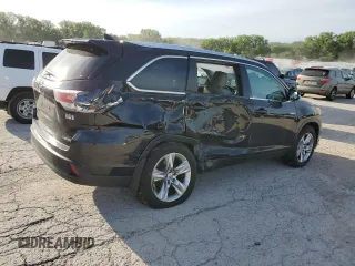 2015 Toyota Highlander Hybrid Limited with VIN 5TDDCRFH1FS012013, listed as a Copart auction lot 58485304 with 186,179 mi miles and Salvage Title. Bid and sale history available at carsss.com. Image 3.