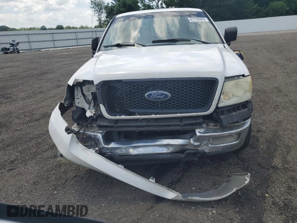 2005 Ford F-150 XL with VIN 1FTVF12585NA40842, listed as a Copart auction lot 61728465 with 288,002 mi miles and Salvage title. Bid and sale history available at DreamBid. Image 5.