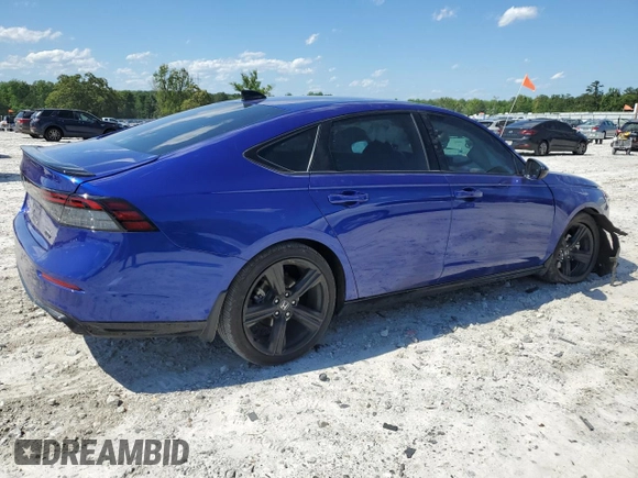 2024 Honda Accord Sport-L with VIN 1HGCY2F76RA067572, listed as a Copart auction lot 58105405 with 22,098 mi miles and Salvage title. Bid and sale history available at DreamBid. Image 3.