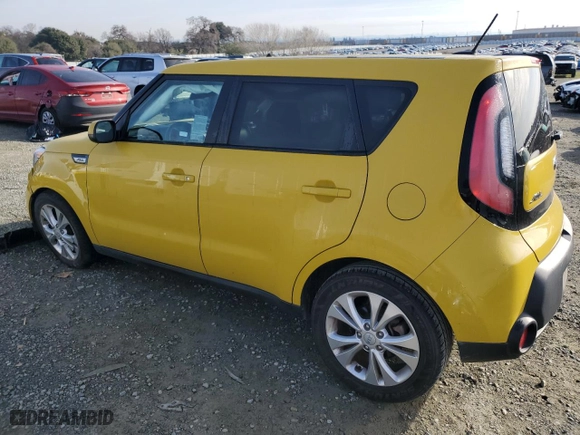 2015 Kia Soul + with VIN KNDJP3A50F7182455, listed as a Copart auction lot 46335415 with NaN miles and Salvage Title. Bid and sale history available at carsss.com. Image 2.