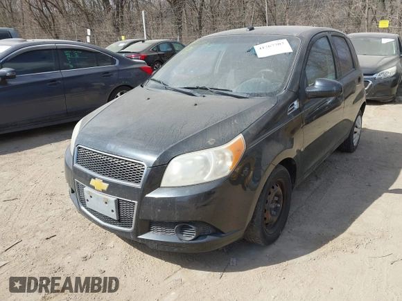 2009 Chevrolet Aveo 1LT with VIN KL1TD66E59B631584, listed as a IAAI auction lot 41767703 with 160,423 mi miles and . Bid and sale history available at DreamBid. Image 6.