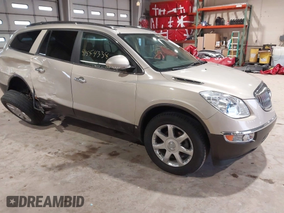 2010 Buick Enclave CXL 1XL with VIN 5GALRBEDXAJ108407, listed as a IAAI auction lot 41554338 with 44,296 mi miles and . Bid and sale history available at DreamBid. Image 1.