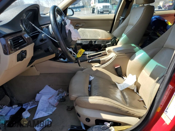 2007 BMW 3 Series 335i with VIN WBAVB73587PA87776, listed as a Copart auction lot 51292355 with 0 mi miles and Salvage Title. Bid and sale history available at carsss.com. Image 7.