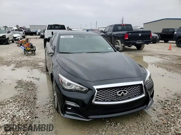 2021 Infiniti Q50 Sensory with VIN JN1EV7CP7MM700320, listed as a Copart auction lot 51660065 with 32,886 mi miles and Salvage title. Bid and sale history available at DreamBid. Image 10.