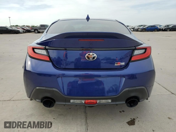 2023 Toyota 86 Premium with VIN JF1ZNBE15P9750091, listed as a Copart auction lot 53610385 with 6,029 mi miles and Salvage Title. Bid and sale history available at DreamBid. Image 6.