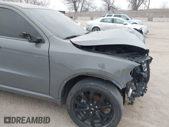 2020 Dodge Durango GT with VIN 1C4RDHDG0LC329561, listed as a IAAI auction lot 41443834 with 60,466 mi miles and . Bid and sale history available at DreamBid. Image 19.