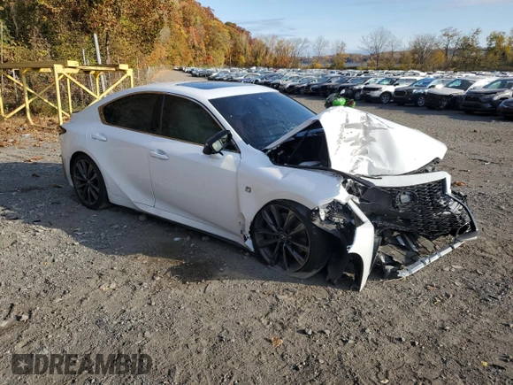 2024 Lexus IS 350 F Sport with VIN JTHGZ1E2XR5033090, listed as a Copart auction lot 76542374 with 10,282 mi miles and Non repairable. Bid and sale history available at DreamBid. Image 4.