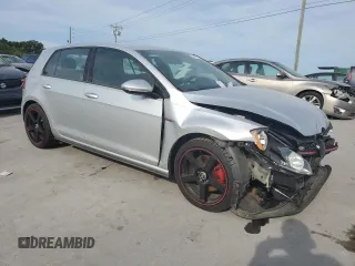 2016 Volkswagen Golf GTI SE with VIN 3VW4T7AU8GM068487, listed as a Copart auction lot 66658124 with 94,144 mi miles and Salvage Title. Bid and sale history available at carsss.com. Image 4.