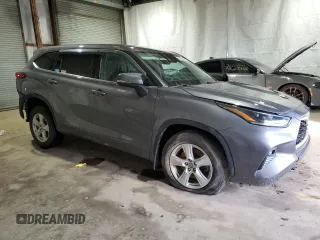 2021 Toyota Highlander L with VIN 5TDCZRBH6MS528171, listed as a Copart auction lot 50648405 with 75,297 mi miles and Clean title. Bid and sale history available at DreamBid. Image 4.