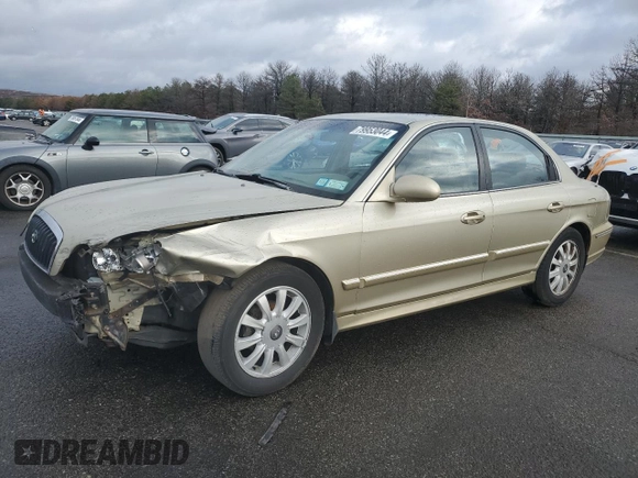 2003 Hyundai Sonata GLS with VIN KMHWF35H23A803752, listed as a Copart auction lot 79953044 with 105,538 mi miles and Salvage Title. Bid and sale history available at carsss.com. Image 1.