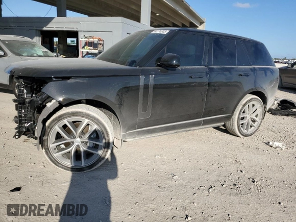 2024 Land Rover Range Rover SE with VIN SALKP9FU4RA099621, listed as a Copart auction lot 44174635 with 7,221 mi miles and Salvage title. Bid and sale history available at DreamBid. Image 1.