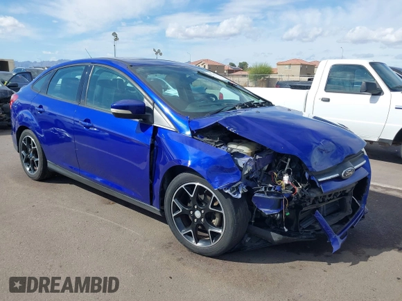 2013 Ford Focus SE with VIN 1FADP3F27DL138703, listed as a IAAI auction lot 41797537 with 128,070 mi miles. Bid and sale history available at carsss.com. Image 1.