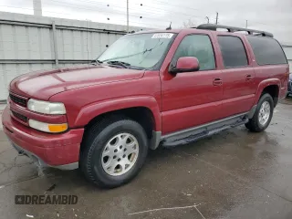 2005 Chevrolet Suburban LT with VIN 3GNFK16Z95G165569, listed as a Copart auction lot 47834175 with 190,949 mi miles and Salvage Title. Bid and sale history available at carsss.com. Image 1.