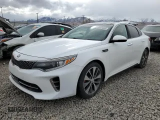 2016 Kia Optima SX Turbo with VIN 5XXGW4L22GG050019, listed as a Copart auction lot 48939805 with Not Provided miles and Salvage Title. Bid and sale history available at carsss.com. Image 1.