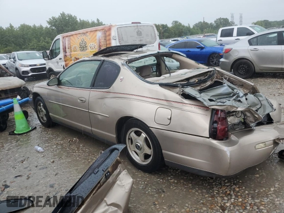 2001 Chevrolet Monte Carlo LS z VIN 2G1WW12E519209306, wystawiony jako Copart lot #74238624 z przebiegiem 208 918 mil mil oraz Szkoda całkowita • Salvage title. Historia ofert i sprzedaży dostępna na DreamBid. Obrazek 2.