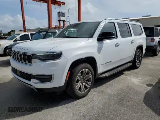 2024 Jeep Wagoneer Series II с VIN 1C4SJRBP0RS177413, выставлен на аукционе Copart как лот 79347594 с пробегом 11 144 миль миль и Списание • Salvage title. История ставок и продаж доступна на DreamBid. Изображение 1.