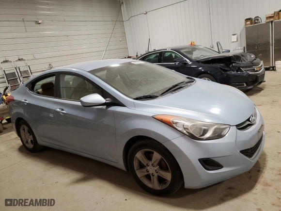 2011 Hyundai Elantra Ltd with VIN KMHDH4AE7BU146821, listed as a Copart auction lot 85974474 with 0 mi miles and Salvage Title. Bid and sale history available at carsss.com. Image 4.