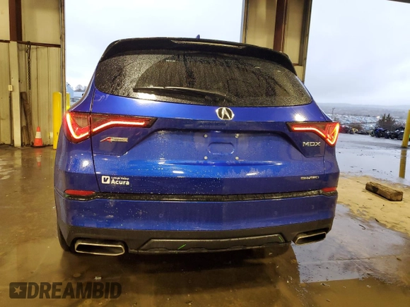 2024 Acura MDX w/A-Spec Package with VIN 5J8YE1H03RL009917, listed as a Copart auction lot 84482204 with 6,002 mi miles and Salvage Title. Bid and sale history available at carsss.com. Image 6.
