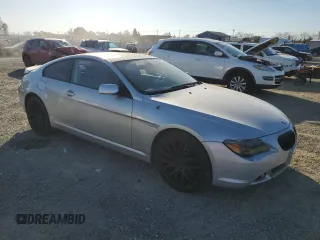 2005 BMW 6 Series 645Ci with VIN WBAEH73455B193325, listed as a Copart auction lot 42369205 with 0 mi miles and Salvage Title. Bid and sale history available at carsss.com. Image 4.