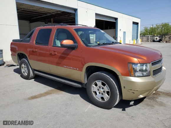 2007 Chevrolet Avalanche LS with VIN 3GNEC12087G155523, listed as a Copart auction lot 52798745 with 198,592 mi miles and Salvage Title. Bid and sale history available at carsss.com. Image 4.