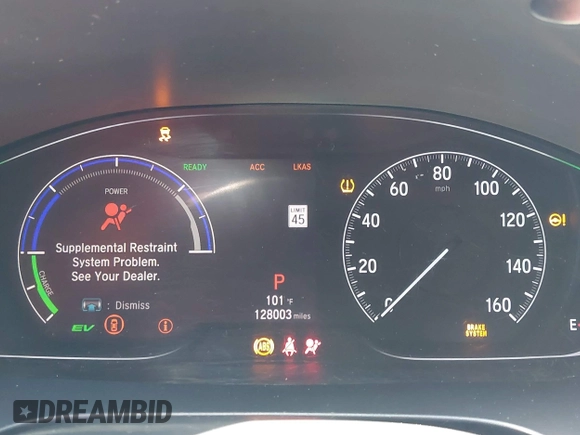 2019 Honda Insight LX z VIN 19XZE4F17KE005173, wystawiony jako IAAI lot #42442199 z przebiegiem 128 003 mil mil oraz . Historia ofert i sprzedaży dostępna na DreamBid. Obrazek 7.