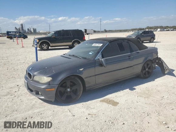 2005 BMW 3 Series 325Ci with VIN WBABW33445PL36818, listed as a Copart auction lot 48857995 with Not Provided miles and Salvage Title. Bid and sale history available at carsss.com. Image 1.
