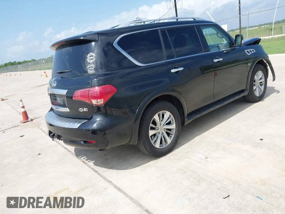 2017 Infiniti QX80 Signature Edition with VIN JN8AZ2NE8H9155644, listed as a IAAI auction lot 42445518 with 155,107 mi miles and . Bid and sale history available at DreamBid. Image 4.