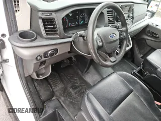 2021 Ford Transit Cargo with VIN 1FTBW3X85MKA60788, listed as a Copart auction lot 48044345 with 66,533 mi miles and Salvage Title. Bid and sale history available at carsss.com. Image 8.