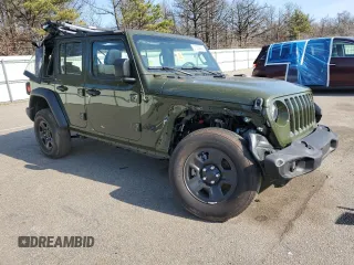 2022 Jeep Wrangler Unlimited Willys with VIN 1C4HJXDN6NW245016, listed as a Copart auction lot 51582925 with 3,029 mi miles and Salvage title. Bid and sale history available at DreamBid. Image 4.