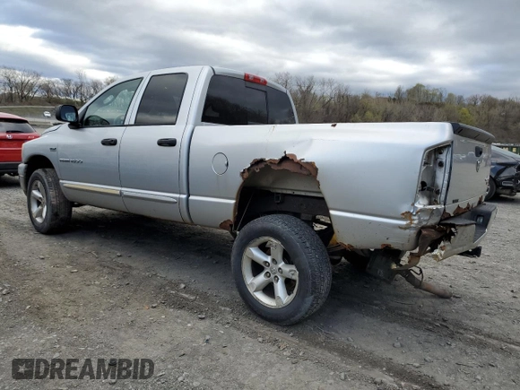 2006 Dodge 1500 SLT with VIN 1D7HU18276J139845, listed as a Copart auction lot 53490135 with 153,214 mi miles and Salvage Title. Bid and sale history available at carsss.com. Image 2.