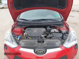 2013 Hyundai Veloster w/Gray Int with VIN KMHTC6AD0DU145090, listed as a IAAI auction lot 42618390 with 126,641 mi miles and . Bid and sale history available at DreamBid. Image 10.