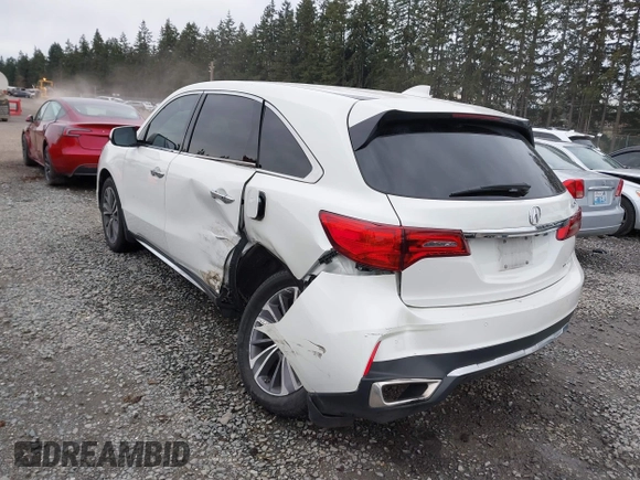 2019 Acura MDX w/Technology Pkg with VIN 5J8YD4H55KL016745, listed as a IAAI auction lot 41835318 with 61,011 mi miles. Bid and sale history available at carsss.com. Image 3.