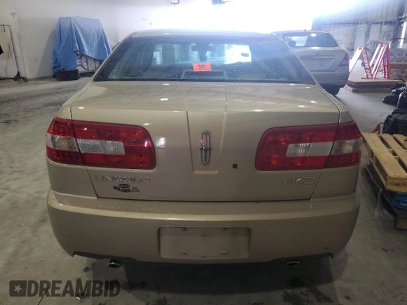 2007 Lincoln MKZ with VIN 3LNHM26T77R652236, listed as a Copart auction lot 59588045 with 133,429 mi miles and Salvage title. Bid and sale history available at DreamBid. Image 6.