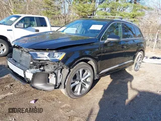 2022 Audi Q7 Premium Plus with VIN WA1LXBF74ND017516, listed as a IAAI auction lot 41814246 with 40,533 mi miles and . Bid and sale history available at DreamBid. Image 18.
