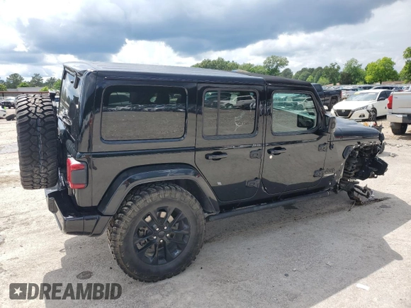 2020 Jeep Wrangler Unlimited Sahara High Altitude with VIN 1C4HJXEG1LW324669, listed as a Copart auction lot 56554095 with 42,098 mi miles and Salvage title. Bid and sale history available at DreamBid. Image 3.