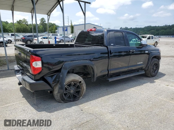2021 Toyota Tundra SR with VIN 5TFRY5F10MX299595, listed as a Copart auction lot 58428885 with 43,707 mi miles and Salvage title. Bid and sale history available at DreamBid. Image 3.