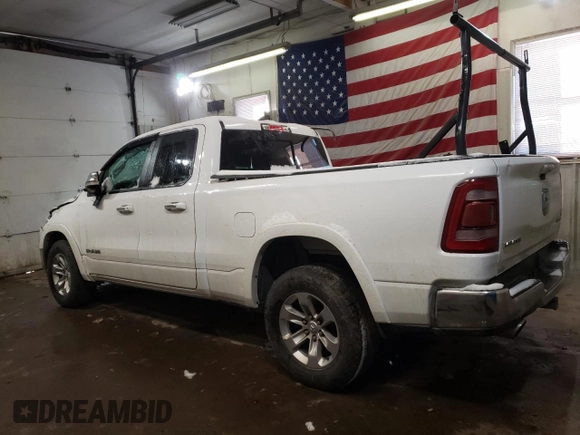 2020 Ram 1500 Laramie with VIN 1C6SRFDT6LN303837, listed as a Copart auction lot 86339224 with 87,515 mi miles and Salvage Title. Bid and sale history available at carsss.com. Image 2.