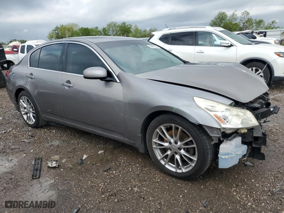 2008 Infiniti G35 Sedan Journey with VIN JNKBV61EX8M206291, listed as a Copart auction lot 50401225 with 219,217 mi miles and Salvage Title. Bid and sale history available at carsss.com. Image 4.