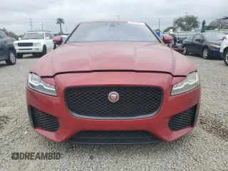 2018 Jaguar XF with VIN SAJBG4FV8JCY69204, listed as a Copart auction lot 50270335 with 45,243 mi miles and Salvage Title. Bid and sale history available at DreamBid. Image 5.