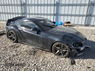 2021 Toyota GR Supra 3.0 with VIN WZ1DB0C00MW036315, listed as a Copart auction lot 48510805 with 0 mi miles and Salvage Title. Bid and sale history available at carsss.com. Image 4.