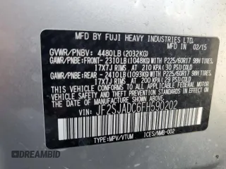 2015 Subaru Forester 2.5i Premium with VIN JF2SJADC6FH590202, listed as a Copart auction lot 47645895 with 139,776 mi miles and Salvage Title. Bid and sale history available at carsss.com. Image 15.